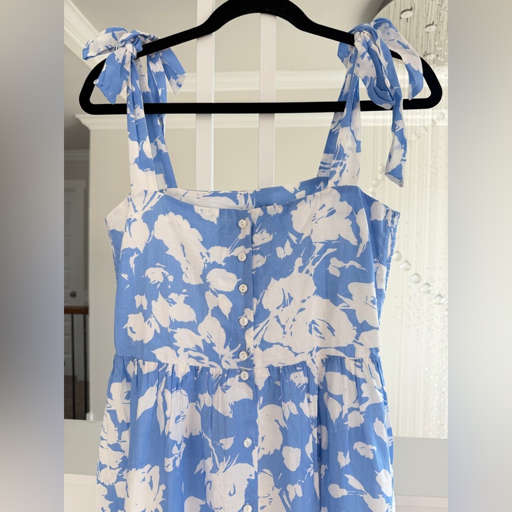 Tuckernuck Hyacinth House Blue and White Dress - Picture 9 of 11